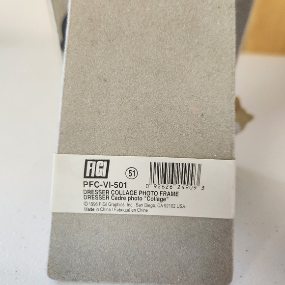 Vintage 90s Figi Dresser Collage Photo Picture Frame Resin Cottagecore Victorian - Picture 14 of 16